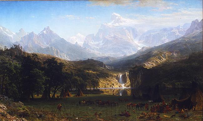 Albert Bierstadt The Rocky Mountains, Lander's Peak Norge oil painting art
